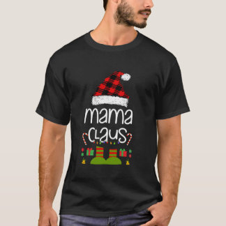 T-shirt Mama Claus Matching Family Group Funny Christmas M