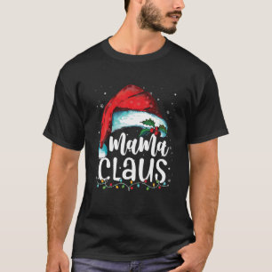 T-shirt Mama Claus Père Noël Famille Correspondant Pyjamas