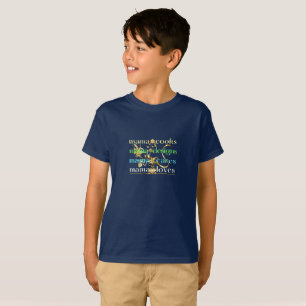 T-shirt Mama Cooks Mama Designs Mama Cares Mama Loves