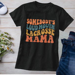 T-shirt Mama de crosse à bouche haute rétro