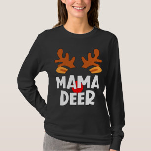 T-shirt Mama Deer Matching Family Tribu Christmas Reindeer