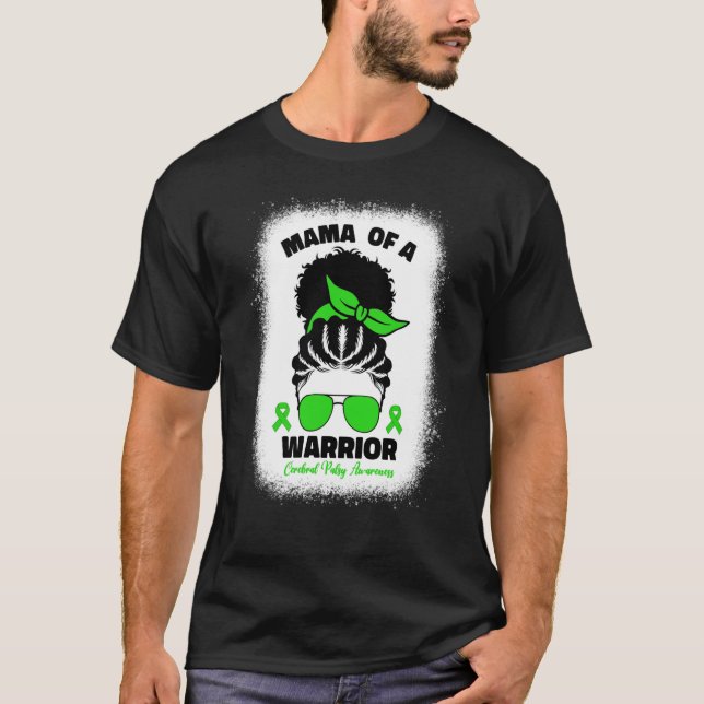 T-shirt Mama D'Un Guerrier Cérébral Palsy Pour Femmes Mama (Devant)