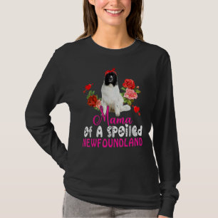 T-shirt Mama D'Une Cute Cravate De Chien De Terre-Neuve Ga