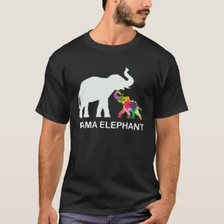 T-shirt Mama Éléphant Autisme Sensibilisation Amour Soutie