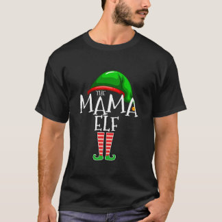 T-shirt Mama Elf Family Matching Group Cadeau de Noël Gran