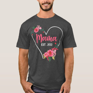 T-shirt Mama Est 2022 Maman À Être, Faire-part de grossess