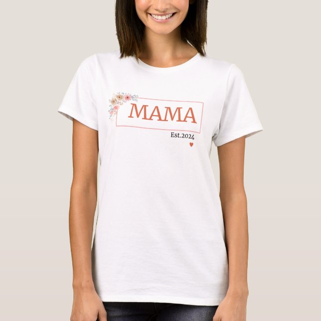 T-shirt Mama Est.2024 (Devant)