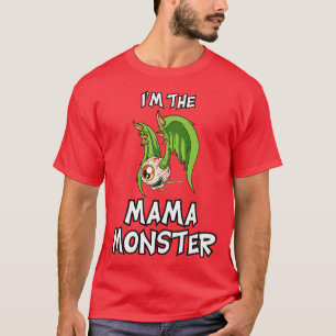 T-shirt Mama Flying Eye Halloween Famille correspondante