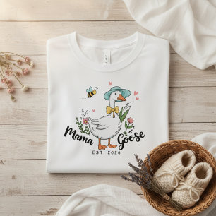 T-shirt Mama Goose Est Esthétique Féminine Mignonne