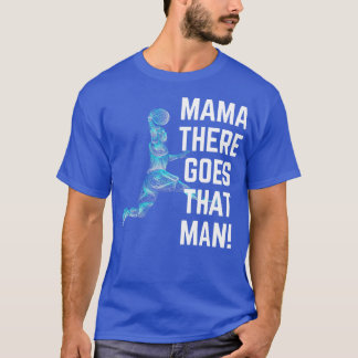 T-shirt Mama Il Y A Cet Homme Basketball Line Art