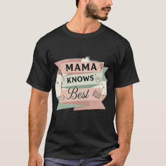 T-shirt Mama Knows Best Retro Kitchen & Wisdom
