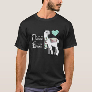 T-shirt Mama Lama Alpaca Chameau Maman Femmes