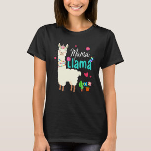 T-shirt Mama Llama Fête des mères Femmes Anniversaire de m
