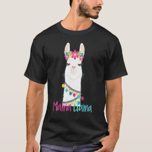 T-shirt Mama Llama Fête des mères pour les femmes Maman Am