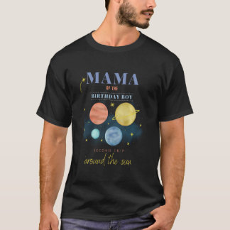 T-shirt Mama Maman 2e Anniversaire Deuxième Voyage Autour
