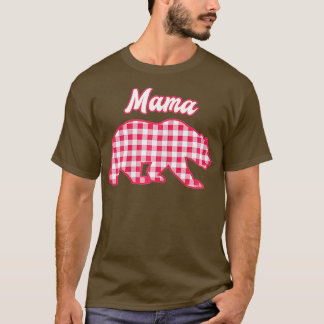 T-shirt Mama Oear Red En vichy Plaid