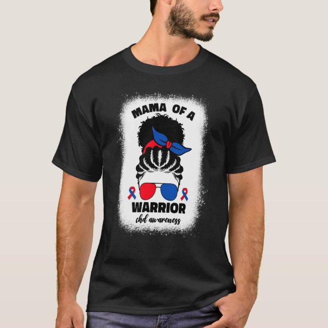 T-shirt Mama of a Warrior CHD Congenital Heart Defect Awar (Devant)