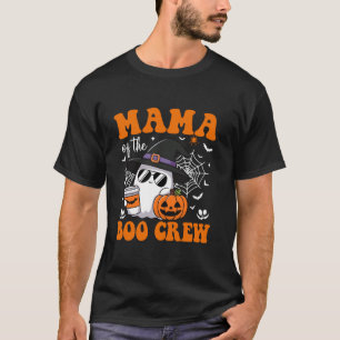 T-shirt Mama of Boo Crew Super Ghost Matching Family Hall