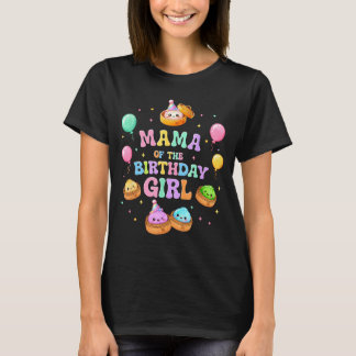 T-shirt Mama of the birthday girl kawaii dumpling squishy