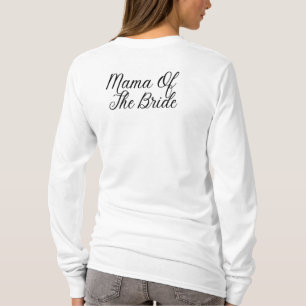 T-shirt Mama of the Bride Back Imprimer - Mariage Group Sh