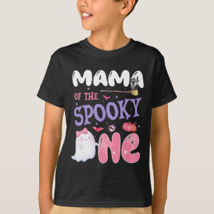 T-shirt Mama Of The Éffrayant One 1st Birthday Halloween P