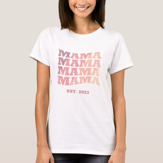 T-shirt Mama personnalisée établie (Devant)
