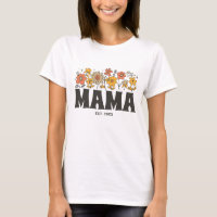 Mama Super Fleur Retro Vintage Floral Custom Maman