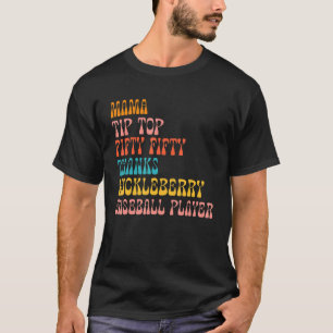 T-shirt Mama Tip Top Fifty Merci Huckleberry Baseball Pla