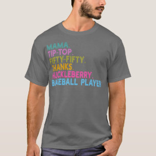 T-shirt mama tiptop cinquante merci huckleberry baseball