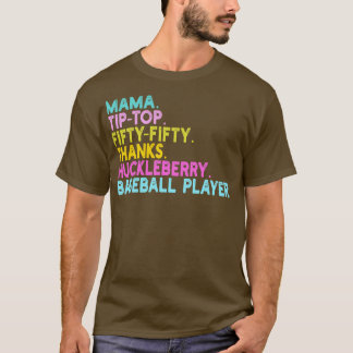 T-shirt mama tiptop cinquante merci huckleberry baseball