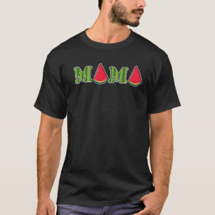 T-shirt Mama Watermelon Fruit Eté Watermelon Slice Moth