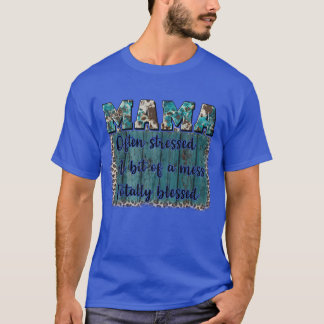 T-shirt Mama Western Sublimation s Fêtes Mères vintages