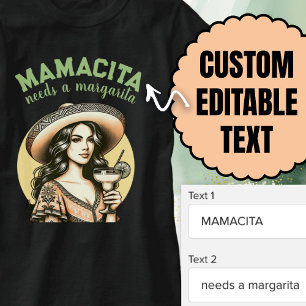 T-shirt Mamacita A Besoin D'Une Chaux Rétro Margarita