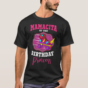 T-shirt Mamacita De L'Anniversaire Princess Roller Skates 