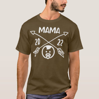 T-shirt maman 2022 mère 2022 enceinte Grossesse bébé Premi