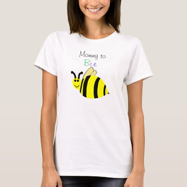 T-shirt Maman à Abee Jaune Noir Bumble Bee (Devant)