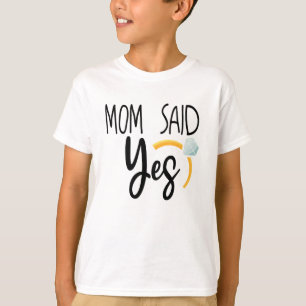 T-shirt Maman A Dit Oui, Mariage Faire-part bébé