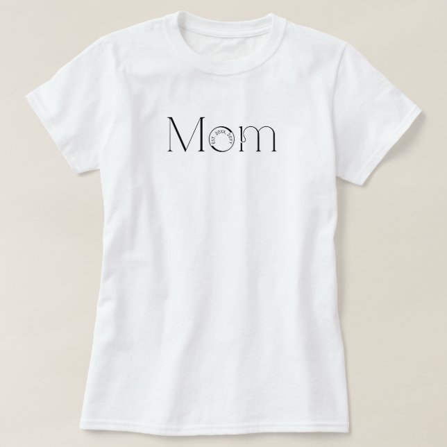 T-shirt Maman a établi un script personnalisé pour la nouv (Design devant)