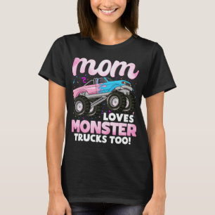 T-shirt Maman aime aussi les camions monstres