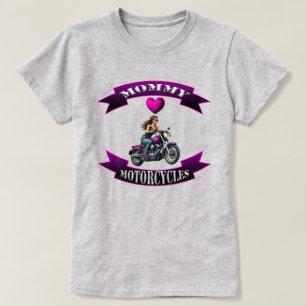 T-shirt Maman aime les motos