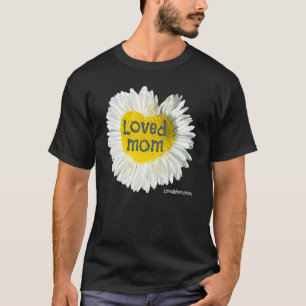 T-shirt Maman aimée Coeur Marguerite Fleur de fête des mèr