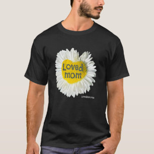 T-shirt Maman aimée Coeur Marguerite Fleur de fête des mèr