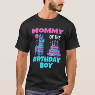 T-shirt maman Anniversaire Garçon Lama Pinata Fête famille
