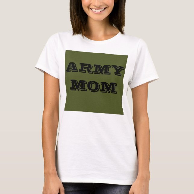 T-shirt maman armée (Devant)