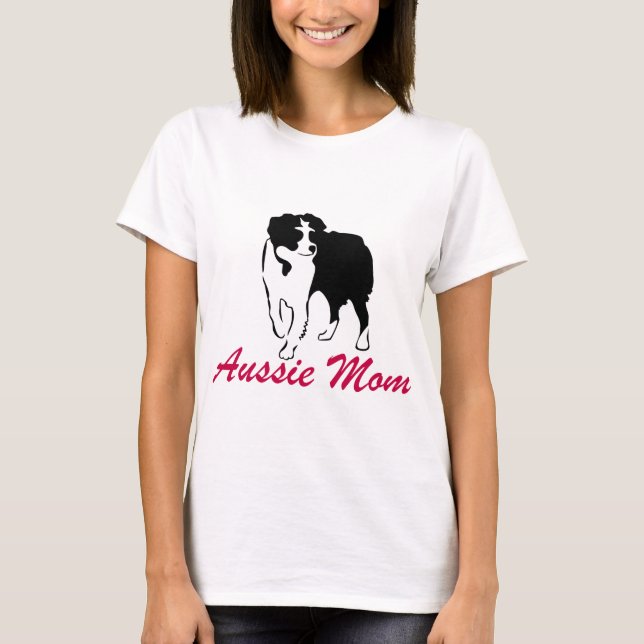 T-shirt Maman australienne d'Australien de berger (Devant)