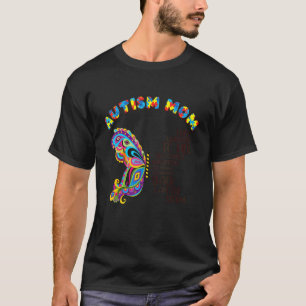 T-shirt Maman Autisme Papillon Elle Est Tempête Sensibilis