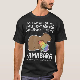 T-shirt Maman autiste Capybara Mamabara Neurodiversité
