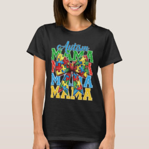 T-shirt Maman autiste neuro divers coquette noeud maman mè