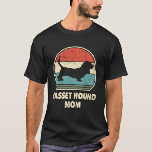 T-shirt Maman Basset Hound Chien Pour Femmes Basset Hound 