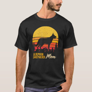 T-shirt Maman berger allemande Mama Vintage Retro Chien fe
